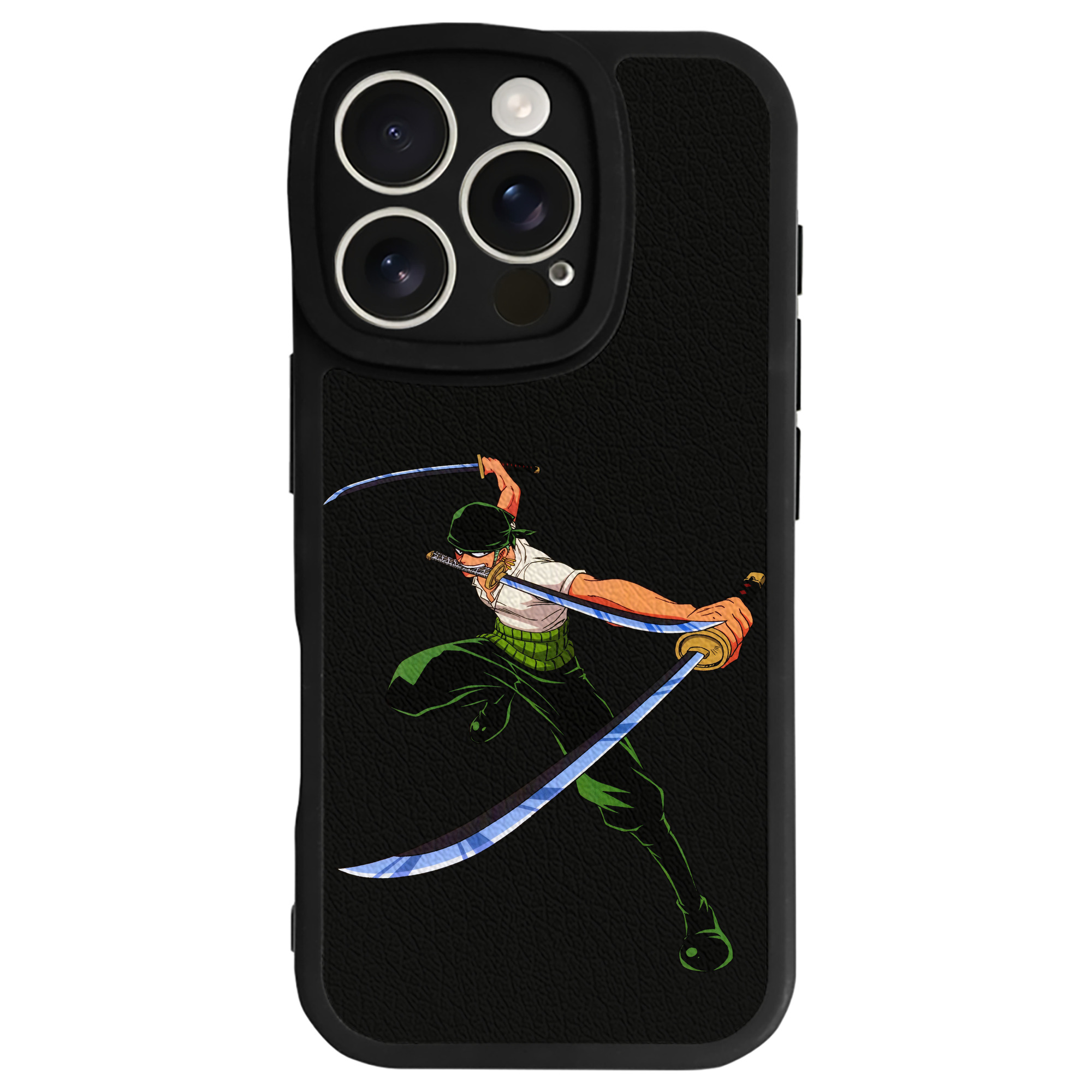 （画像用） ワンピース ロロノア・ゾロ ONE PIECE Roronoa Zoro 【iPhone 16シリーズ対応】シリコンスマホケース（レザー調） 材質：シリコン